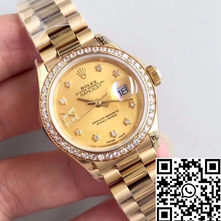 28MM Lady Dial 279138RBR Gold Rolex Yellow Datejust Champagne 0830